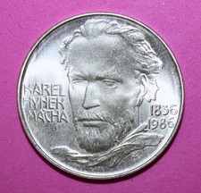 S11 - Czechoslovakia 100 Korun 1986 Brilliant Uncirculated Silver Coin - Macha