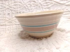 Vintage MCCOY 8" Oven Proof MIXING BOWL Pink Blue Stripes USA