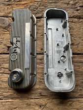 M/T Mickey Thompson BBC AlumFinned ValveCovers Chevy 396 427 454 Holley 103R-48B