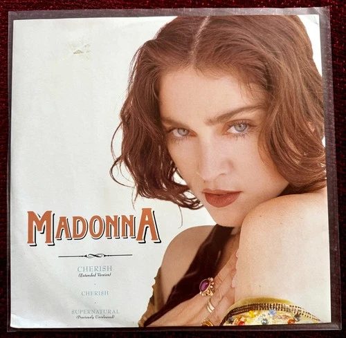MADONNA CHERISH 12" RECORD LIKE A PRAYER SUPERNATURAL EU PROMO SINGLE REMIX 1989