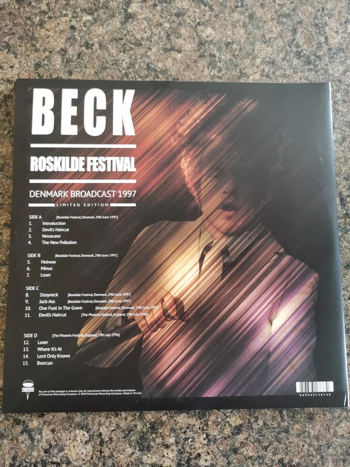 Beck Roskilde Festival Denmark Broadcast 1997 Limited Edition Double LP Vinyl - Image 2 of 4