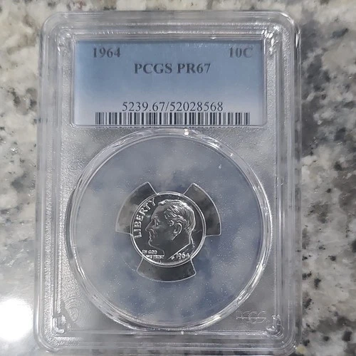 1964 Roosevelt Silver Dime Proof PCGS PR67 Philadelphia