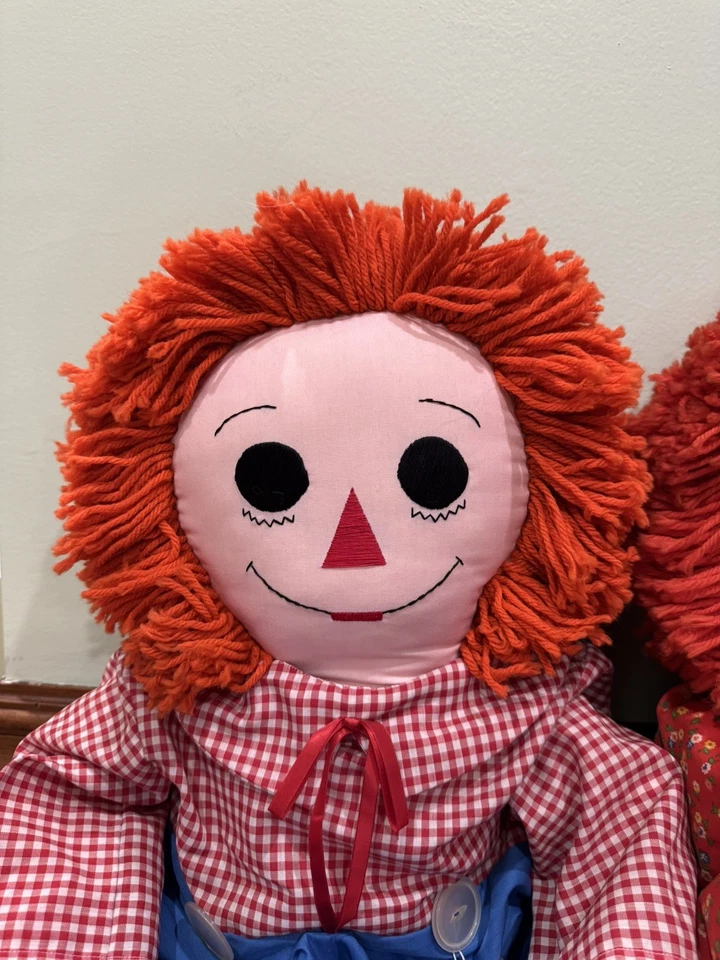 Винтажный Raggedy Ann и Andy куклы 36» большой набор кукол новом состоянии пара - Изображение 2 из 4