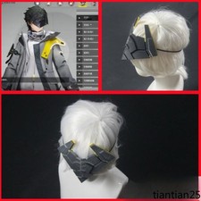 Zenless Zone Zero Wise Cos Mask Halloween Cosplay Prop Black Head Accessory
