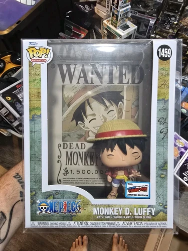 Funko One Piece Luffy Wanted Poster NYCC Exclusive In Protector