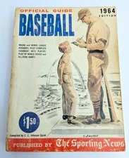 Vintage 1964 The Sporting News Baseball Guide Book