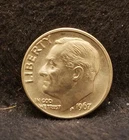 1967-P United States 10 cents - Roosevelt dime, UNC, KM-195a (US3)