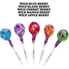 Tootsie Roll Pop Wild Berry, piruletas rellenas de goma burbujeada, caramelos a granel (2 libras)