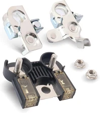 Combo Pack - Battery Fuse and Positive & Negative Battery Terminal Clamps Compat