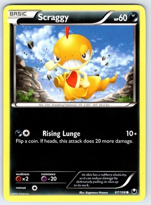 Scraggy - DEX #67/108 Dark Explorers Common Regular MP