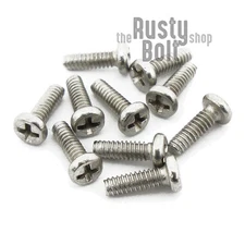 M1.6 x 5mm, Phillips Pan Head Screws, Steel, Nickel Plated