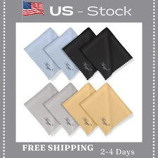 8 PCS Microfiber Cleaning Cloth for Glasses (6"X7"), Premium Eyeglass Cleaning C