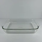 Pyrex 232 Clear Glass Baking Dish 2.2 Qt 7x11" Utility Casserole Vintage
