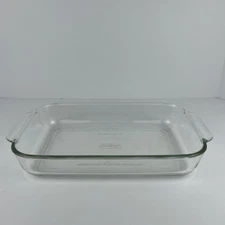 Pyrex 232 Clear Glass Baking Dish 2.2 Qt 7x11" Utility Casserole Vintage