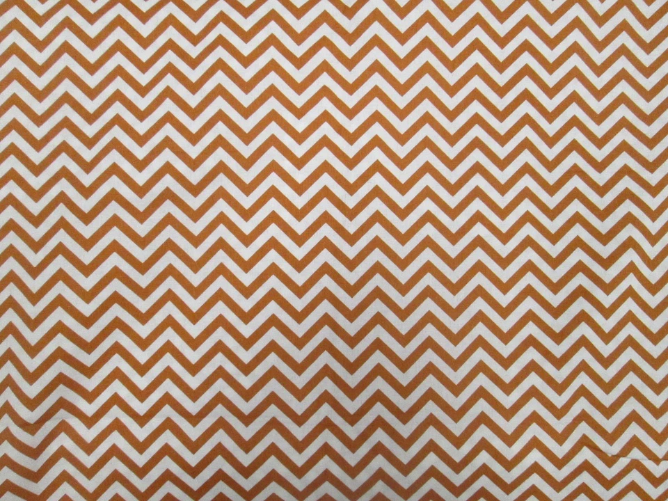 Small Chevron - Rust and Whte - 1 YD - 36"Lx 44"W - 100% Cotton - Very nice!!! - Image 2 of 4