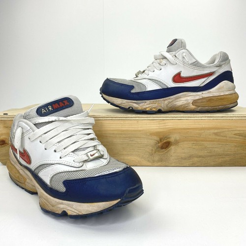 2002 Tenis Nike Airmax Blanco Azul Rojo-Para Hombre 8 | eBay