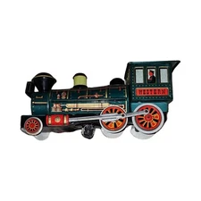 Vintage 1960s Modern Toys WESTERN SPECIAL LOCOMOTIVE Tin Train. For Parts Repair