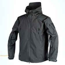 Mens Jacket Waterproof Military Tactical Soft Shell Jacket Work Windbreaker Coat