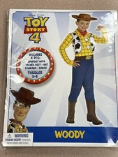 Disney Toy Story 4 PCS Woody Size 3-4T Toddler Costume BRAND NEW