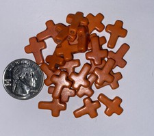 25 Orange Turquoise howlite cross Beads 12 X 16 X 4mm Loose Jewelry Making
