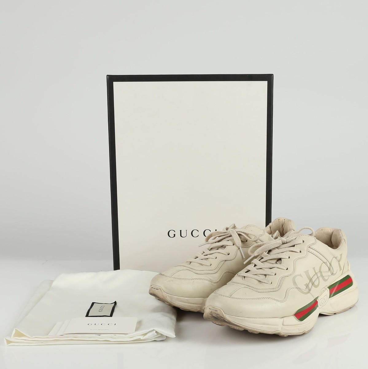 Gucci Vintage Logo Lyton Sneakers Size 10 500877 | eBay 