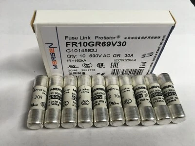 FERRAZ SHAWMUT MERSEN FR10GR69V30 30A 690V Fuse JPSF850 Qty of 1/5/10