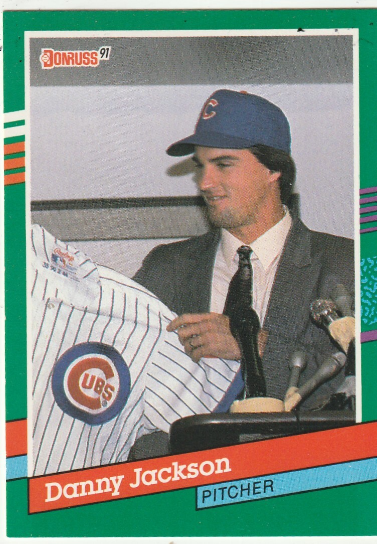 FREE SHIPPING-MINT-1991 Donruss Danny Jackson #678 CUBS PLUS BONUS CARDS