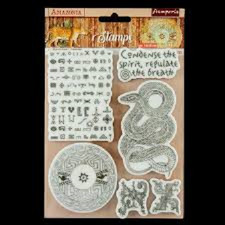STAMPERIA RUBBER STAMPS - AMAZONIA - SNAKE