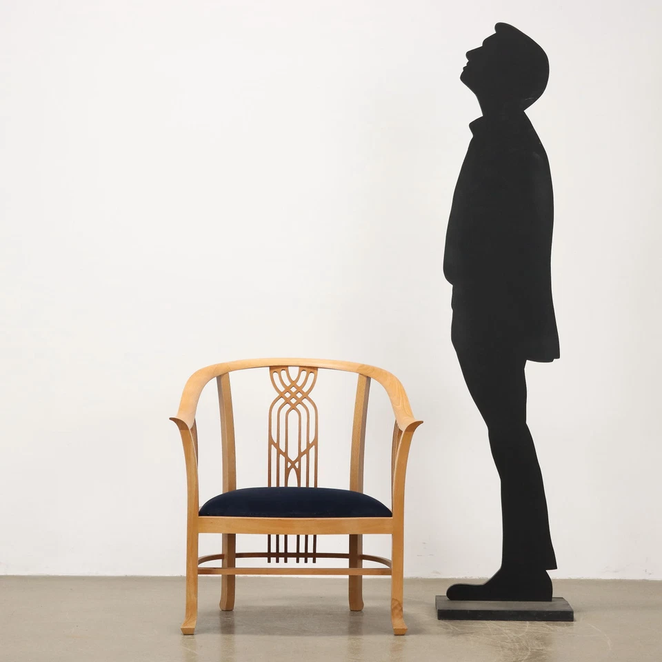 Vintage Giorgetti Sessel Buchenholz Italien der 80er Jahre Originell - Bild 2 von 4