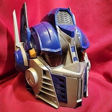 11" TRANSFORMERS Optimus Prime Helmet Mask 2006 talking sound Hasbro WORKS blue