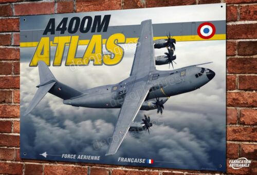 Plaque métal Oeuvre d'art  30x20cm Airbus A400M ATLAS Armée de l'air Française - Afbeelding 1 van 1
