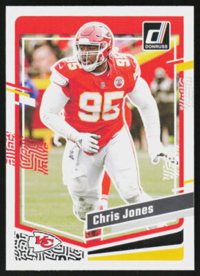 2023 Donruss Chris Jones #142 FOOTBALL Kansas City Chiefs