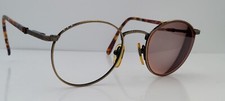Vintage Jordache JD12 Gold Round Metal Sunglasses Hong Kong FRAMES ONLY
