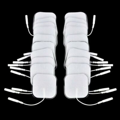 24x TENS Elektroden Pads selbstklebend für TENS EMS Reizstrom Gerät 5x5cm 2mm RF