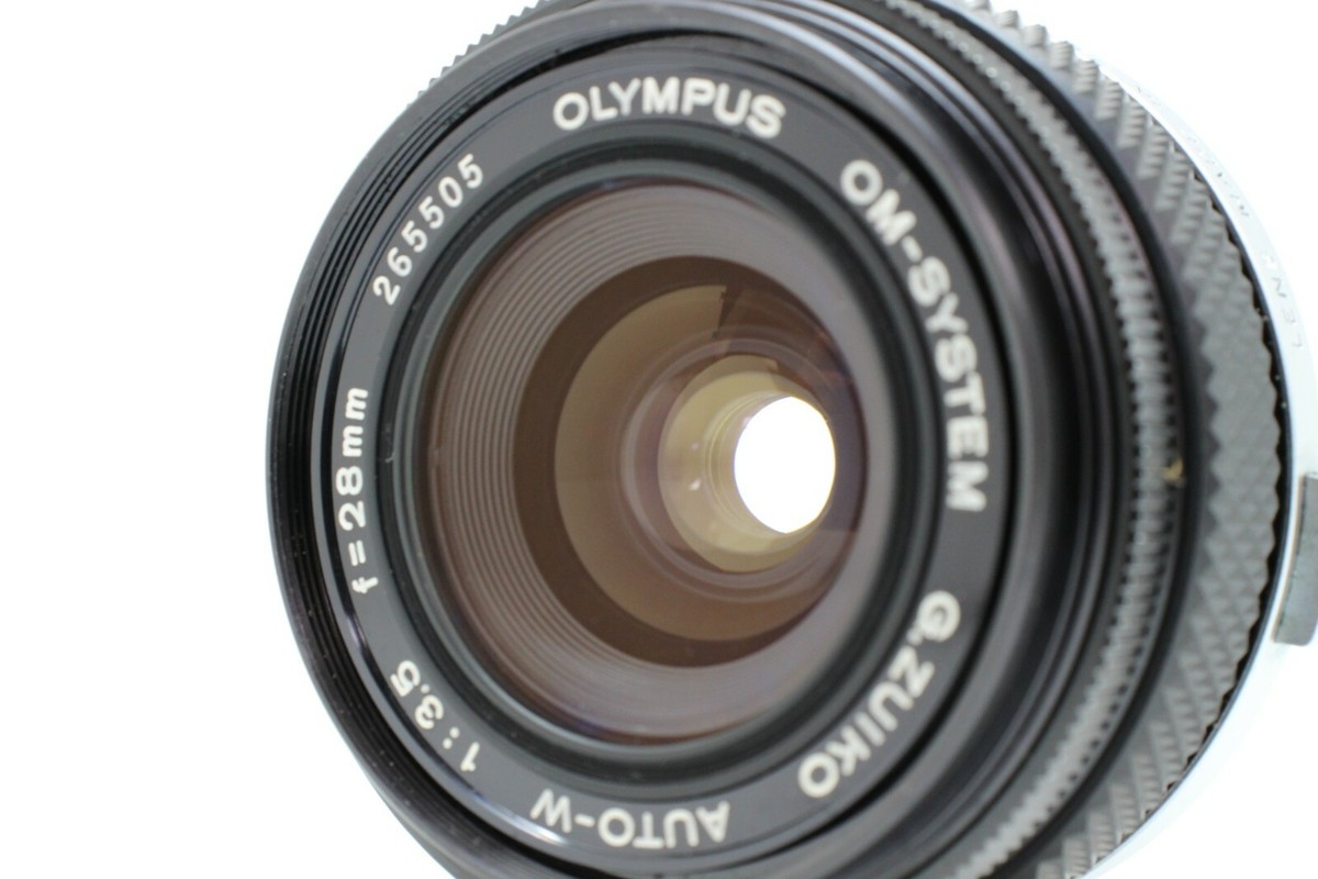 EXC+4 】OLYMPUS OM-SYSTEM G.Zuiko Auto-W 28mm F3.5 Wide Angle MF