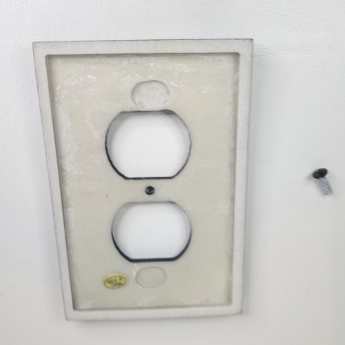 *SCEGLI* Interruttore Luce Vintage e/o Coperchio Spina Piastra da Parete Ceramica Nero Opaco NUOVO - Foto 12 di 12