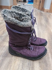 Columbia Minx Mid iii Purple Winter Snow Sherpa Womans Boots SIZE US 8.5