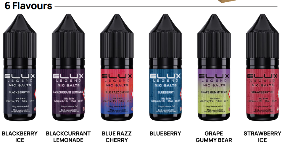 elux legend nic salts 10 pack best price Buy ELUX Legend Nic Salts 10 Pack Online