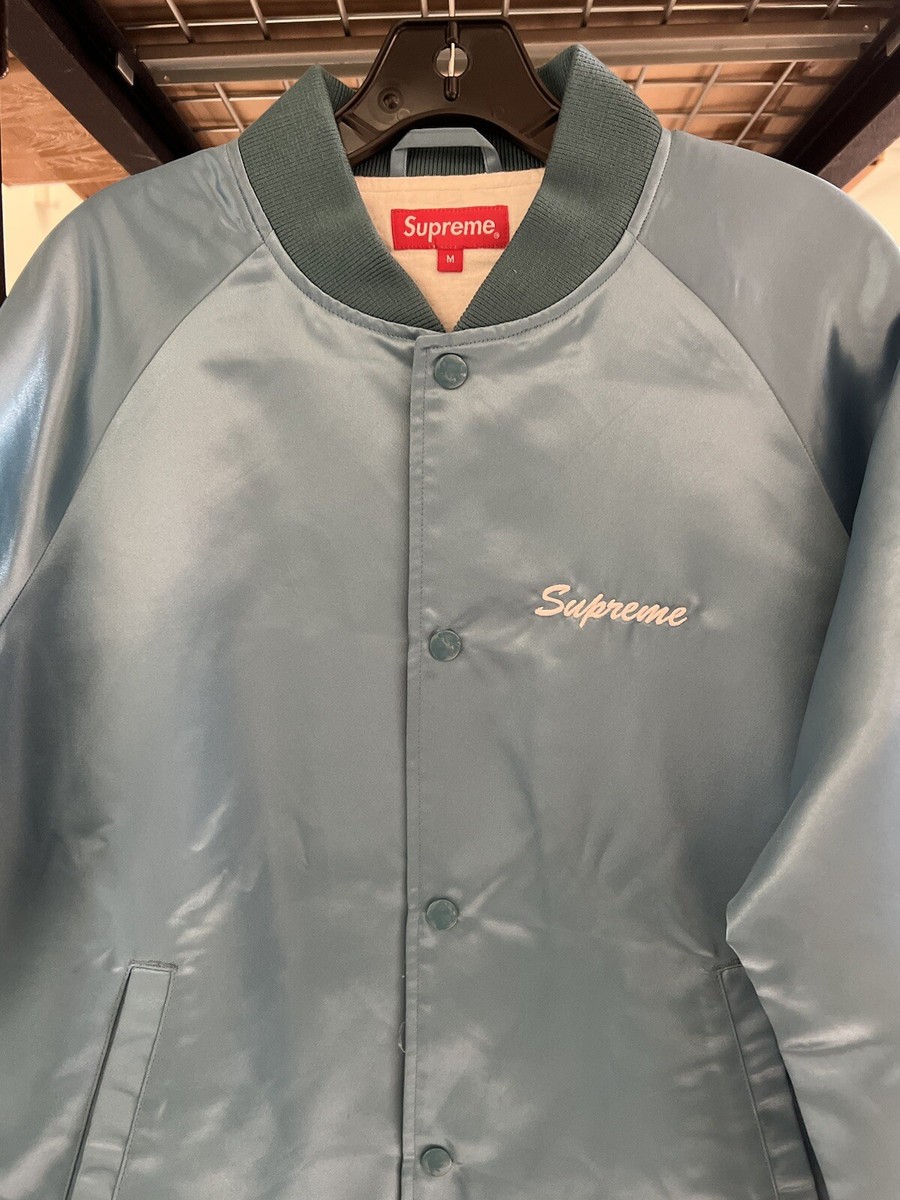 PRE OWNED SUPREME X BETTY BOOP SATIN CLUB JACKET SZ M SS16 PRE OWNED SUPREME X BETTY BOOP SATIN CLUB JACKET SZ M SS16