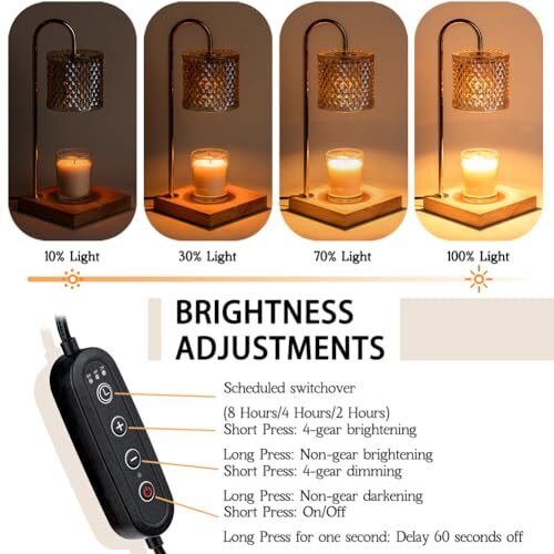 Candle Warmer Lamp with Timer, House Warming Gifts New Home, Lozenge