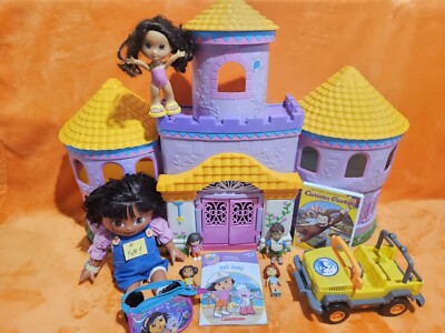 Dora The Explorer MAGIC CASTLE + Figures + Jeep + Furniture