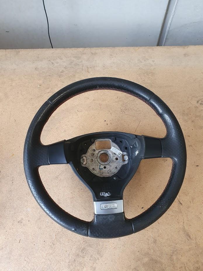 VOLKSWAGEN POLO STEERING WHEEL LEATHER, GTi, 9N, 11/05-04/10 | eBay