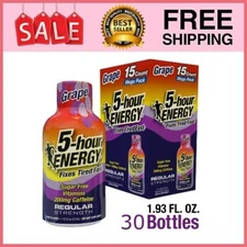 5-hour ENERGY Shot, Regular Strength, Grape, 30 Count