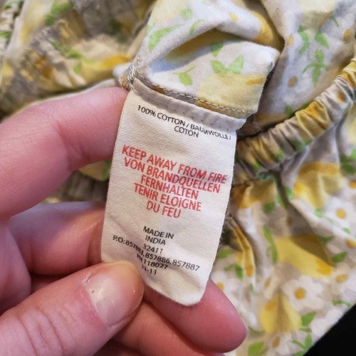 Mini boden tiered pear floral skirt flowy yellow girls 9 - 10 - Picture 4 of 5