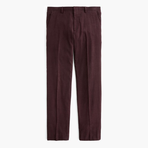 J.Crew Ludlow Suit Pant in Italian Cotton Corduroy | 31/32 | Burgundy | $238 - Picture 4 of 4
