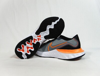 Nike Renew Run GS Gray Orange Running Training Shoes Sz 7Y