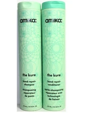 (2 PACK) Amika The Kure Bond Repair Duo Set (Shampoo & Conditioner), 9.2 oz