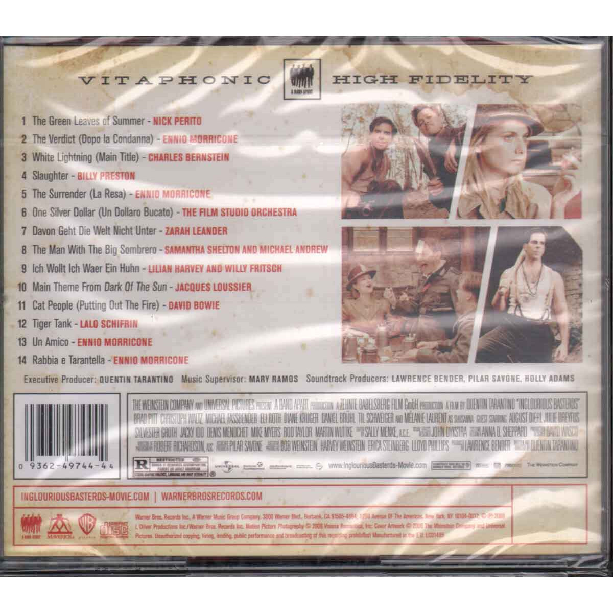 Soundtrack Inglourious Basterds [Warner Bros. ] (Original , 2009) for