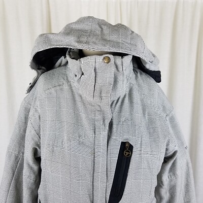 Vintage Columbia Omni-Tech Titanium Plaid Winter Ski Snow Parka