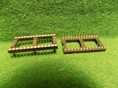 (2 PCS) Mill-Max 111-93-628-41-001 IC DIP SOCKET 28 PIN GOLD INSERT ROHS NOS